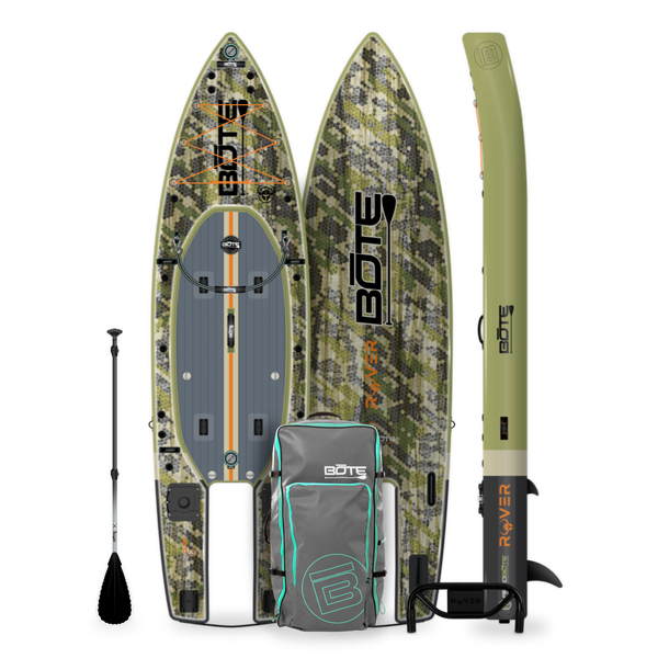 Bote Rover AERO Inflatable Microskiff Paddleskiff – SUP & Skiff