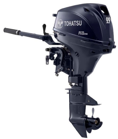 Tohatsu 9.9 HP MFS9.9ES Outboard Motor 15" Shortshaft Fuel Injected 95lbs