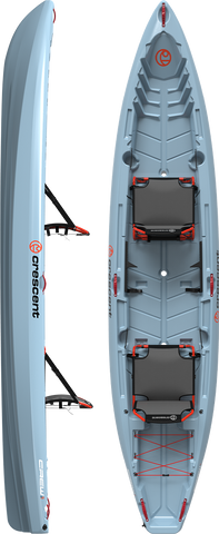 Crescent Kayak Crew 2 + 1 Framed Seat Tandem Kayak