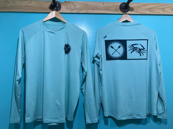 【BAON】[unisex] Syuno printing color raglan over L/S T SWC Clearwater Raglan Performance Shirts – SUP & Skiff