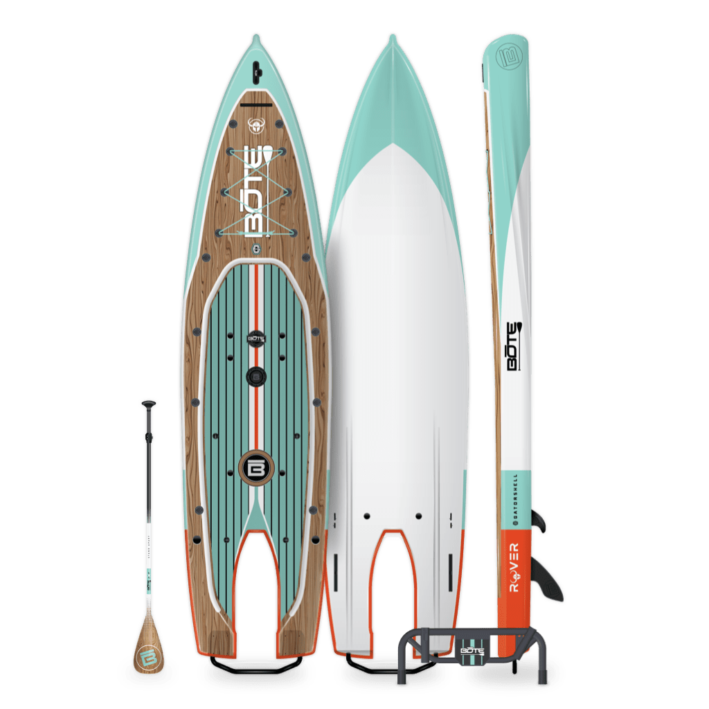 Bote Rover PaddleSkiff MicroSkiff GatorShell Powered by 6hp Outboard ...