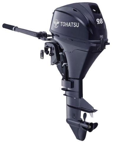 Tohatsu 9.8 HP MFS9.8BS Outboard Motor 15" Shortshaft Carbureted 81lbs