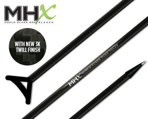 Assembled MHX Carbon Push Pole Choose Length up to 21ft