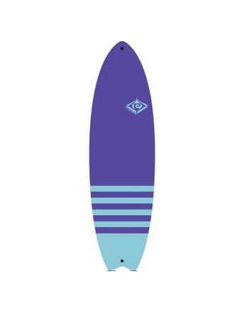 Progressive 6’6” Soft Top Fish Surfboard w/FCS Fins & Leash