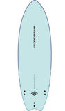 Progressive 6’6” Soft Top Fish Surfboard w/FCS Fins & Leash