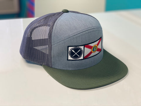 SUP & Skiff Outfitters FL Flag 6 Panel Arch Hat