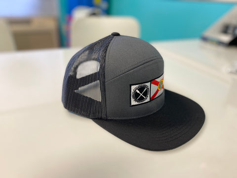 SUP & Skiff Outfitters FL Flag 6 Panel Arch Hat