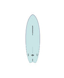 Progressive 5’6” Soft Top Fish Surfboard w/FCS Fins and Leash