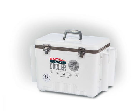 Engel 30qt Live Bait Dry Box/Cooler W/Rod Holders
